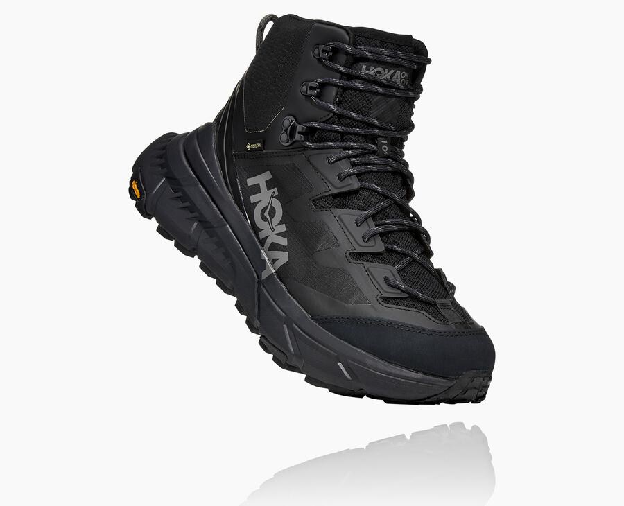 Hoka One One Tennine Hike Gore-Tex - Men Hiking Boots - Black,Australia CNG-170489